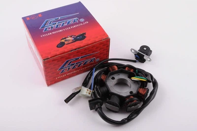 Статор генератора 4T GY6 50 (6+2 катушек, 5 контактов) CYCLER(G-61)