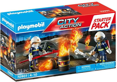 Zestaw do zabawy Playmobil City Action 70 907 Ćwiczenia straży pożarnej (4008789709073)