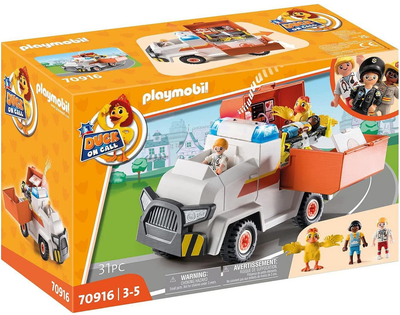 Zestaw figurek do zabawy Playmobil Duck On Call Ambulance Emergency Vehicle (4008789709165)