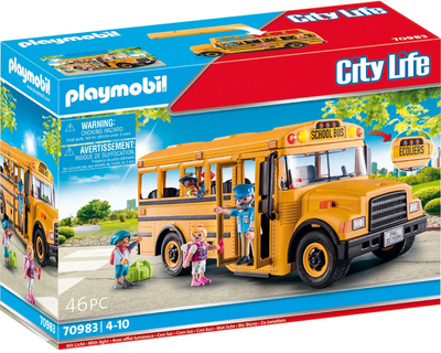 Ігровий набір фігурок Playmobil City Life Шкільний автобус (4008789709837)