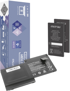 Акумулятор Mitsu для ноутбуків HP EliteBook 720 G1/G2 11.25V 4000 mAh (5903050377403)