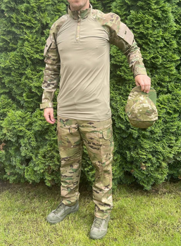 Тактична військова форма убакc + штани + кепка, мультикам, розмір XXL