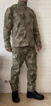 Тактическая военная форма (военный китель, тактическая рубашка убакс, военные тактические брюки) комуфляж оливия , размер XL