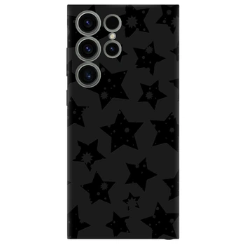 Чехол для Samsung Galaxy S23 Ultra черный матовый soft touch Black Star (18580050154496302)