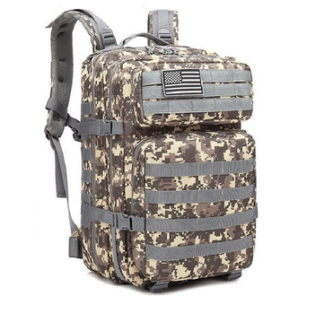 Тактичний рюкзак Armour Tactical B1145 Oxford 900D (з системою MOLLE) 45 л Сірий піксель