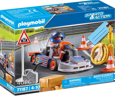 Zestaw do zabawy z figurką Playmobil Sports & Action Kierowca kartingowy (4008789711878)
