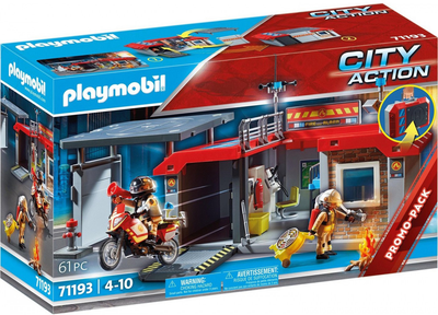 Zestaw do zabawy Playmobil City Action 71 193 Remiza strażacka (4008789711939)