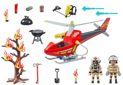 Ігровий набір Playmobil City Action 71 195 Пожежний вертоліт (4008789711953)