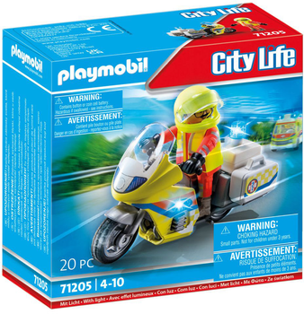 Ігровий набір Playmobil City Life 71205 Rescue Motorcycle with lights (4008789712059)