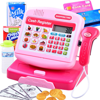 Ігровий набір Madej Pink cash register with calculator (5903631427961)
