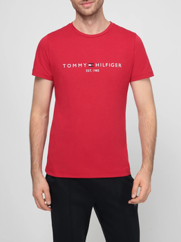 Koszulka męska Tommy Hilfiger MW0MW11797 L Czerwona (8720645717775)