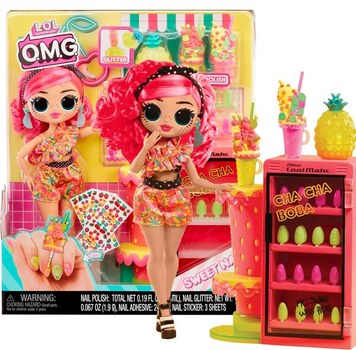 Лялька L.O.L Surprise OMG Sweet Nails Pinky Pops - Лол ОМГ Магазин фруктів Пінкі Попс (з аксесуарами) (503842) - Ігровий набір LOL