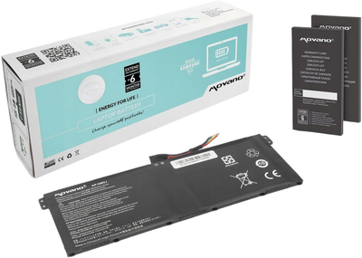 Акумулятор Movano Premium для ноутбуків Acer Aspire 3 A314/A315 7.4V-7.6V 4800 mAh (5903050378257)