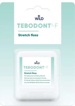 Зубна нитка Dr. Wild Tebodont-F з олією чайного дерева та фторидом натрію 50 м (7611841350006)