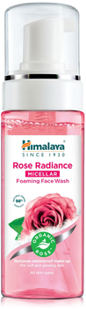 Pianka do mycia twarzy Himalaya Rose Radiance rozświetlająca micelarna z organiczną różą 150 ml (6291107225081)