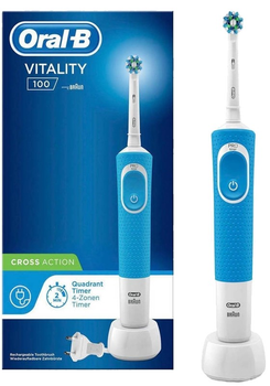 Щетка для зубов Oral-B Vitality 100 Crossaction Electric Toothbrush Blue (4210201200628)