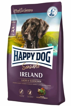 Сухой корм для взрослых собак Happy Dog SUPREME SENSIBLE IRELAND с чувствительным пищеварением весом более 11 кг с лососем и кроликом, 4 кг