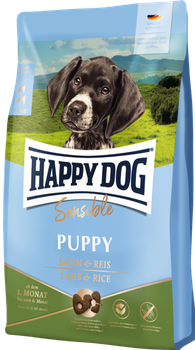 Сухой корм для собак Happy Dog Sensible Puppy Lamb & Rice для щенков с ягненком и рисом в виде сердечка, 10 кг