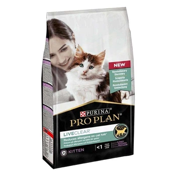 Сухой корм Pro Plan LiveClear Kitten Turkey для котят для уменьшения аллергенов на шерсти с индейкой, 1.4 кг