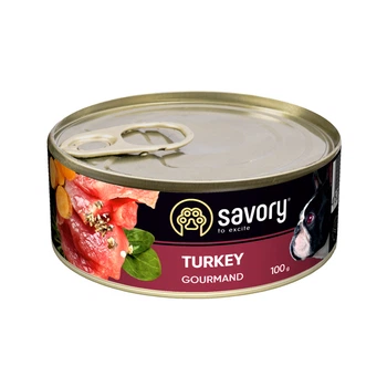 Влажный корм для собак Savory со вкусом индейки 800 (г)