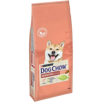 Сухой корм для собак Purina Dog Chow Sensitive для собак с чувствительным пищеварением, с лососем, 14 кг
