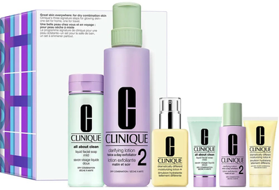 Набір kosmetyków Clinique Great Skin Everywhere для догляду за комбінованою та сухою шкірою (192333152201)