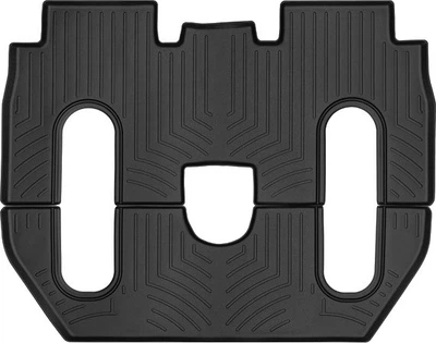 Автомобильные коврики в салон Weathertech на Tesla Model X 6м 16-20 2-3 ряд черные Тесла Модель Икс WT0024788