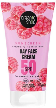 Сонцезахисний денний крем для обличчя Organic Shop 50 SPF 50 мл (4743318141671)