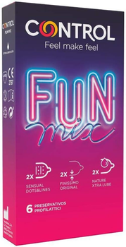 Prezerwatywy CONTROL Kukuxumusu Feel Fun Mix 6 Unit (8411134140937)
