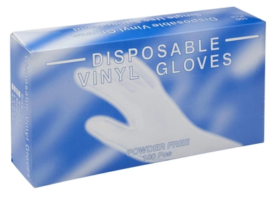 Rękawiczki medyczne Corysan Vinyl Gloves Large Size 100 stz (8428166315196)
