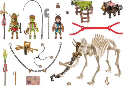 Ігровий набір фігурок Playmobil Novelmore Sal'ahari Sands Attack By Mammoth Skeleton.