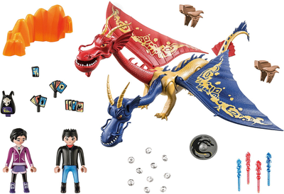 Zestaw figurek do zabawy Playmobil Dragons The Nine Realms Wu and Wei with Jun (4008789710802)