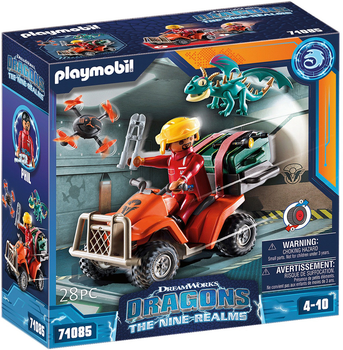 Zestaw figurek do zabawy Playmobil Dragons The Nine Realms Phil With Four (4008789710857)