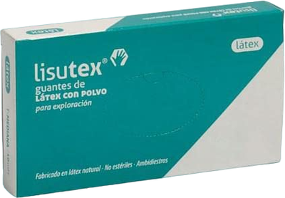 Медичні рукавички Lisutex Guantes Latex T-Grande L 100 шт (8470001592989)