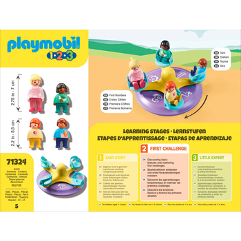 Zestaw figurek do zabawy Playmobil 1.2.3 Karuzela z cyferkami (4008789713247)