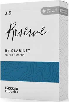 Тростини для кларнету D'Addario ORGANIC RESERVE BB CLARINET #3.5 - 10 PACK