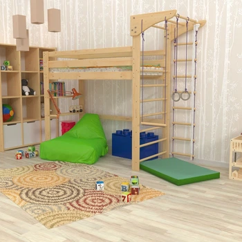 Спортивная кровать чердак Sportbaby Babyson 11 80x190 см