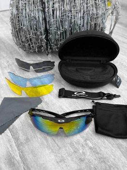 Військові Тактичні окуляри зі змінними лінзами OAKLEY 5 линз.