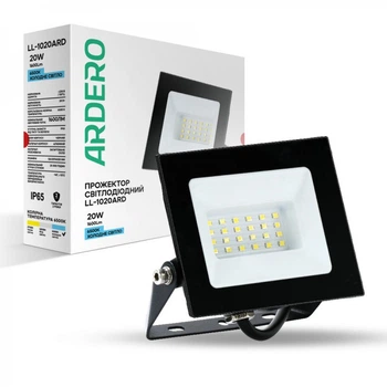 Светодиодный прожектор Ardero LL-1020ARD 20Вт 6500K IP65 черный