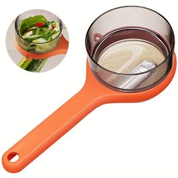 Ніж для чищення овочів та фруктів з контейнером Splash proof storage paring knife Orange (14965)