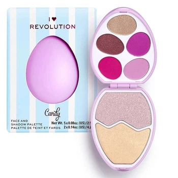 Палітра для макіяжу Makeup Revolution Egg Face And Shadow Palette - Candy
