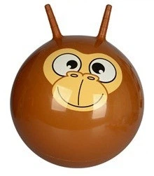 Мяч для фитнеса (фитбол) детский Profi SP 0483-2 с рожками 45 см коричневый (Monkey)