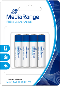 Bateria alkaliczna MediaRange Premium Alkaline Micro AAA LR03 1.5 V 4 szt. (MRBAT101)