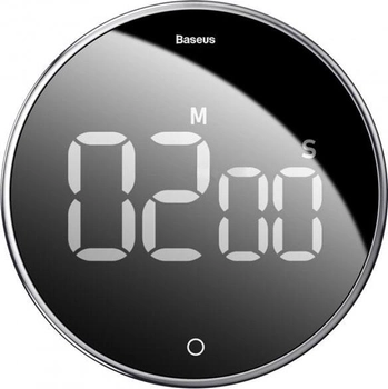 Таймер кухонний магнітний Baseus Heyo Rotation Countdown Timer Black (ACDJS-01)