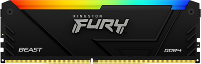 Оперативна пам'ять Kingston Fury DDR4-3200 16384MB PC4-25600 Beast RGB 2Rx8 Black (KF432C16BB12A/16)