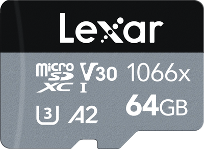Карта пам'яті Lexar High-Performance 1066x microSDXC 64GB Class 10 UHS-I A2 V30 U3 (LMS1066064G-BNANG)