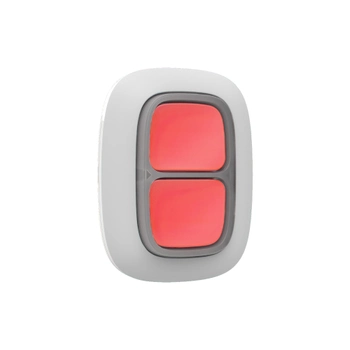 Бездротова тривожна кнопка Ajax DoubleButton, біла (000020949)