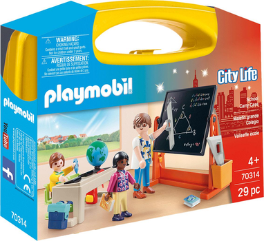 Zestaw do zabawy Playmobil School Carry Case-City Life 29 elementów (4008789703149)
