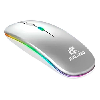 Миша Wireless Jeqang JW-AP01 2.4G LED бездротова комп'ютерна для пк та ноутбуків з підсвічуванням Bluetooth Wireless & Rechargeable Сталевий