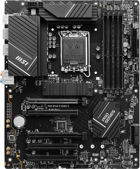 Материнская плата MSI PRO B760-P DDR4 II (s1700, Intel B760, PCI-Ex16)